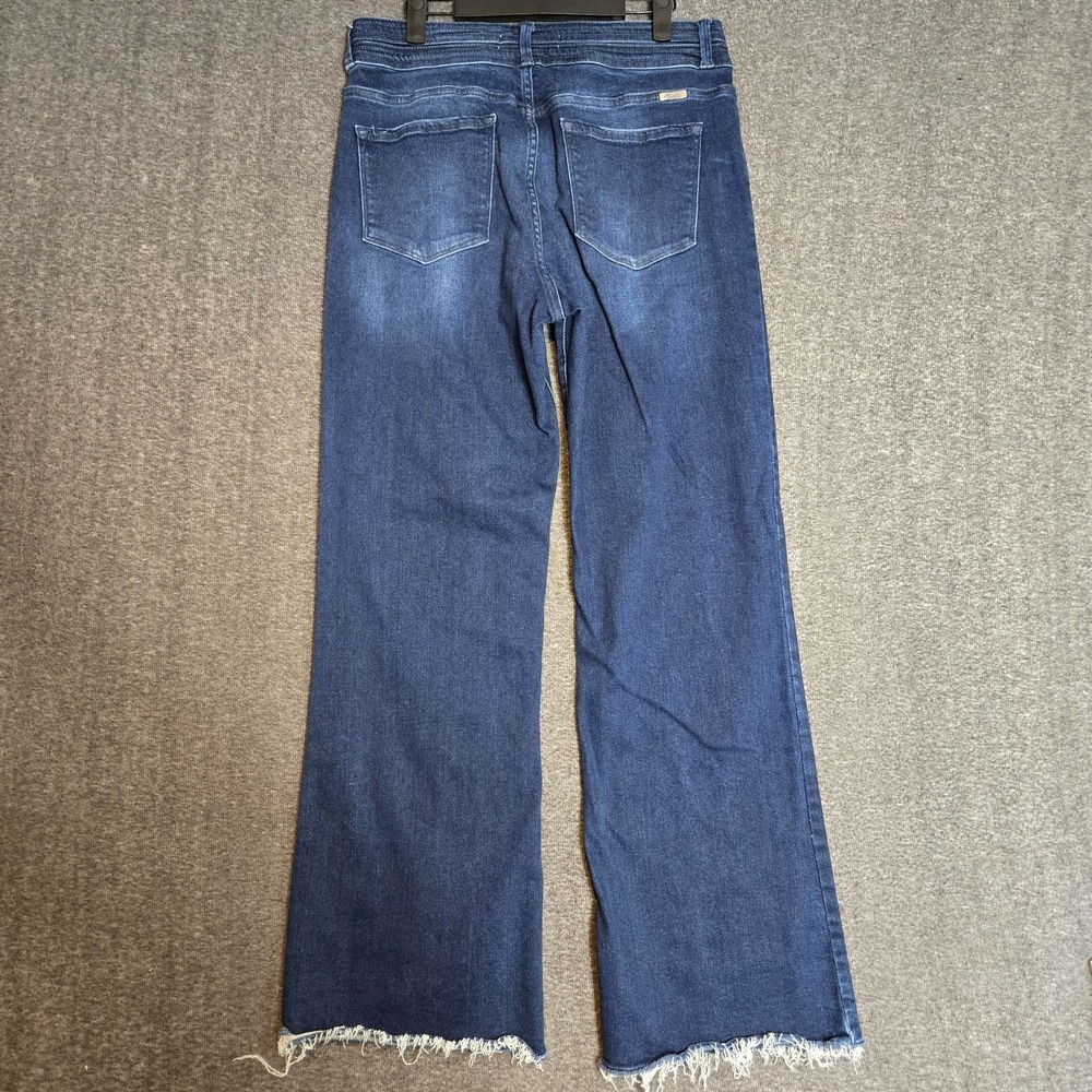Women's‎ KanCan High Rise Holly Flare Jeans Raw Hem Sz 13/30 Meas. 30x31 - Picture 4 of 12